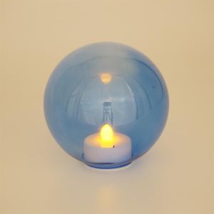 Boule bleue bougie LED