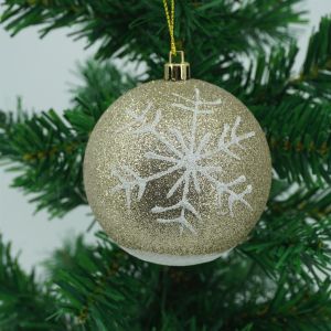 Boule Flocon de neige or