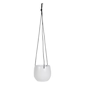Pot suspendu Esra blanc pur 19 cm