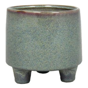 Pot sur pieds bleu 12 cm