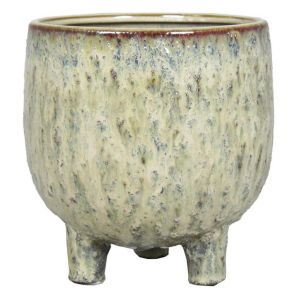 Pot Sierra sur pieds crème 15 cm