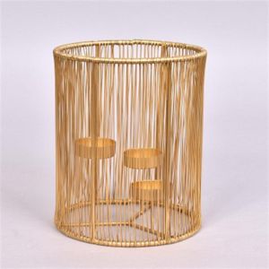 Bougeoir Ariana Doré 18 x 15 cm