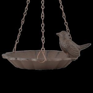 Hangend vogelbad met 1 vogel